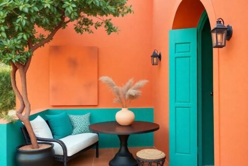 Spanish Property Market Analysis 2024 Trends in Marbella, Estepona, and Benahavis. Intense dramatic lighting, soft pastel colors, high contrast, gentle and soothing aesthetic creating tension