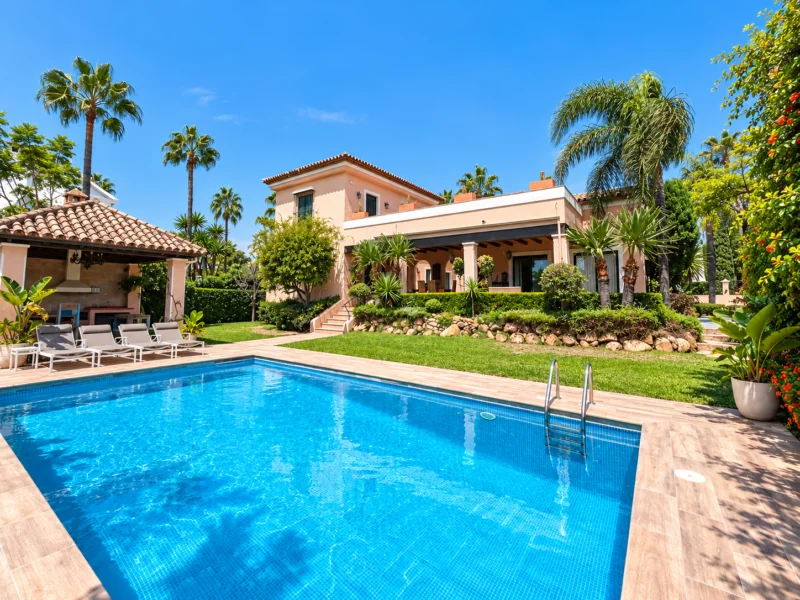 Furnished 5 Bedroom Private Villa for Rent in Bahía de Marbella